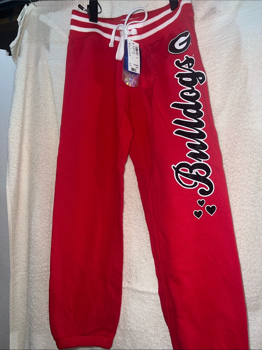 Georgia Bulldogs Kids Sweatpants with Drawstring